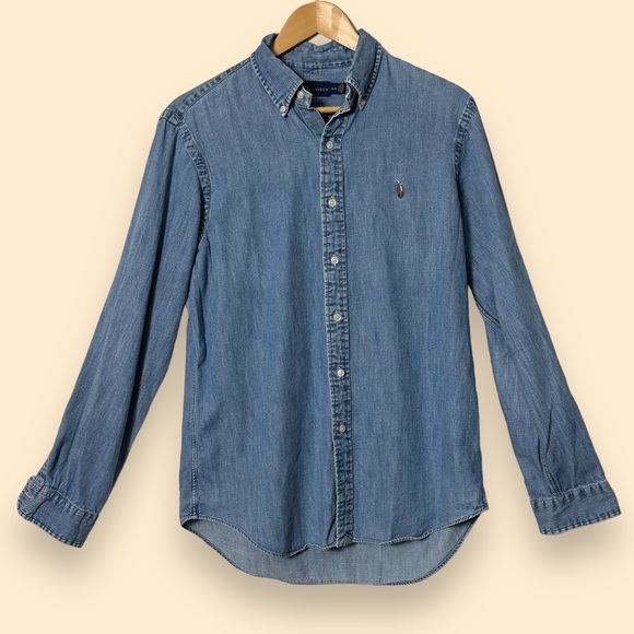 Ralph Lauren Other - Vintage Men’s Ralph Lauren Classic Fit Chambray Shirt - Size Med - Gently Used